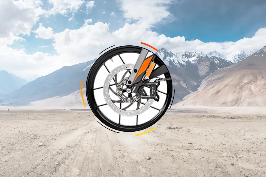 KTM 250 Adventure Front Brake View