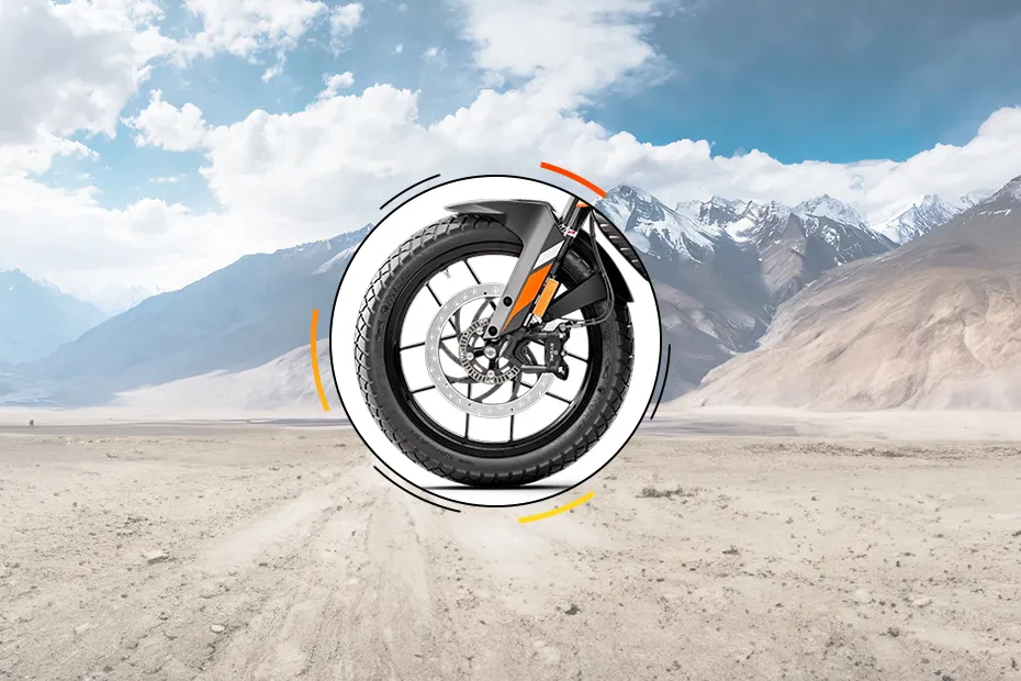 KTM 250 Adventure Front Tyre View