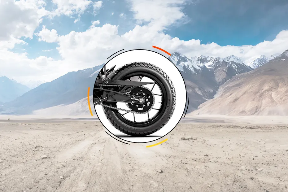 KTM 250 Adventure Rear Tyre View